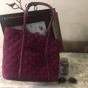 Vera Bradley Quilted Tote in Magenta